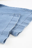 Vintage Casual Pocket Flared Jeans